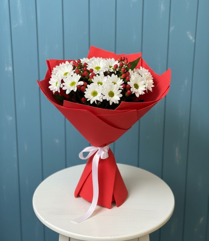 Букет цветов из: Хризантемы в Чердаклах