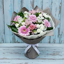 Букет цветов из:  Герберы, Альстромерии и Хризантемы #REPLACE_PRED# Чердаклах