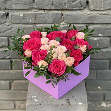 Цветочная композиция из Розы в коробке в Чердаклах