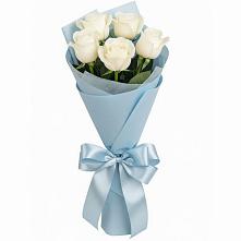 Букет 5 Белых роз Проуд в Чердаклах