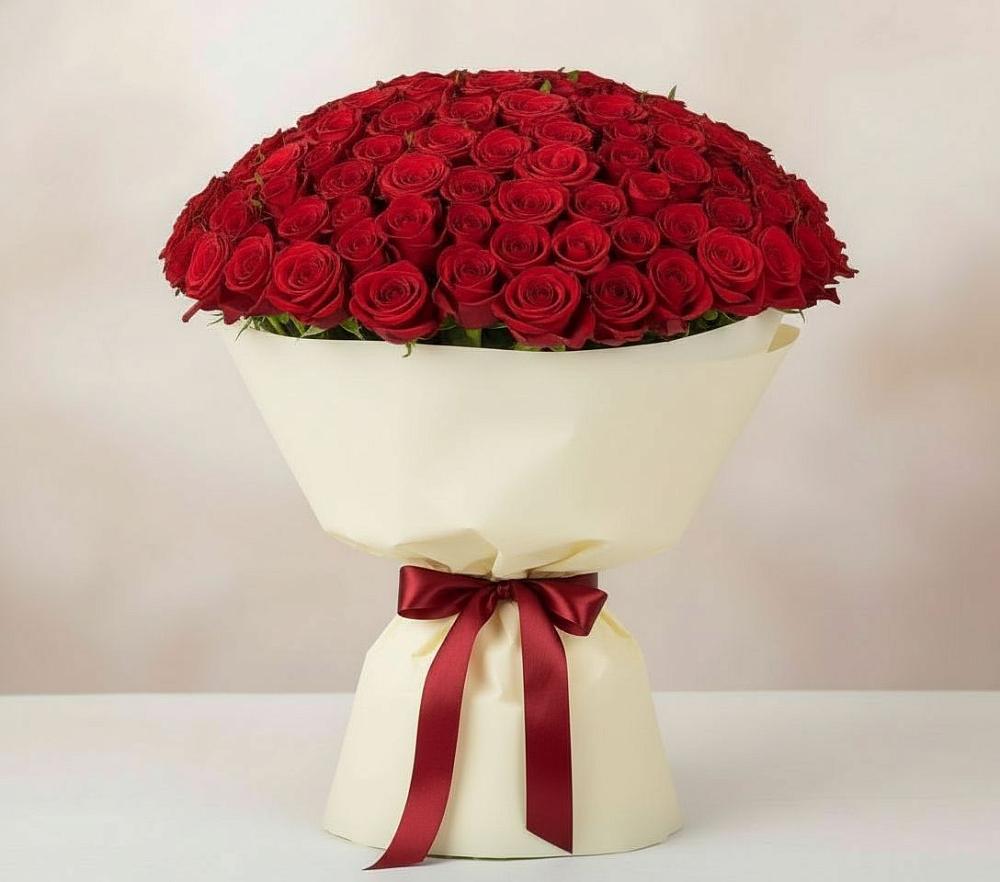 Букет 101 Красная роза Милано в Чердаклах