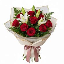 Букет цветов из:  Лилии и Розы в Чердаклах