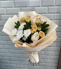 Букет цветов из:  Розы и Хризантемы в Чердаклах