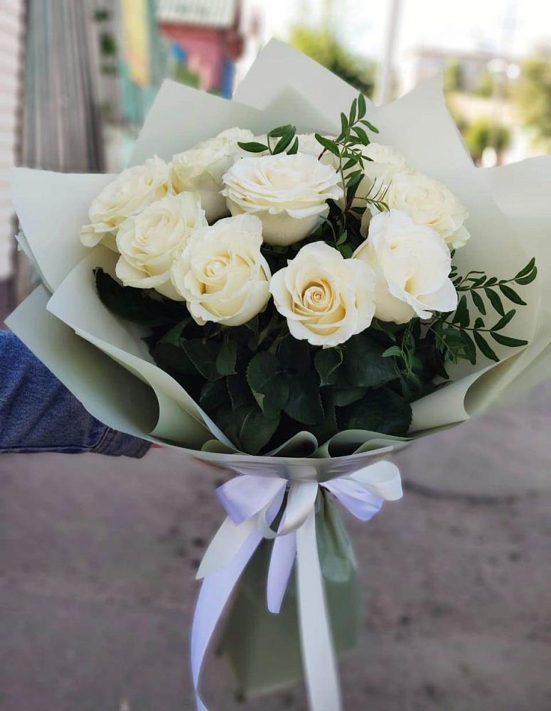 Букет Белые розы Проуд в Чердаклах