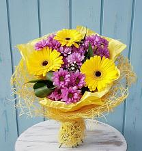 Букет цветов из:  Хризантемы и Герберы в Чердаклах