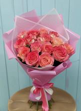 Букет 15 Розовых роз Равель в Чердаклах